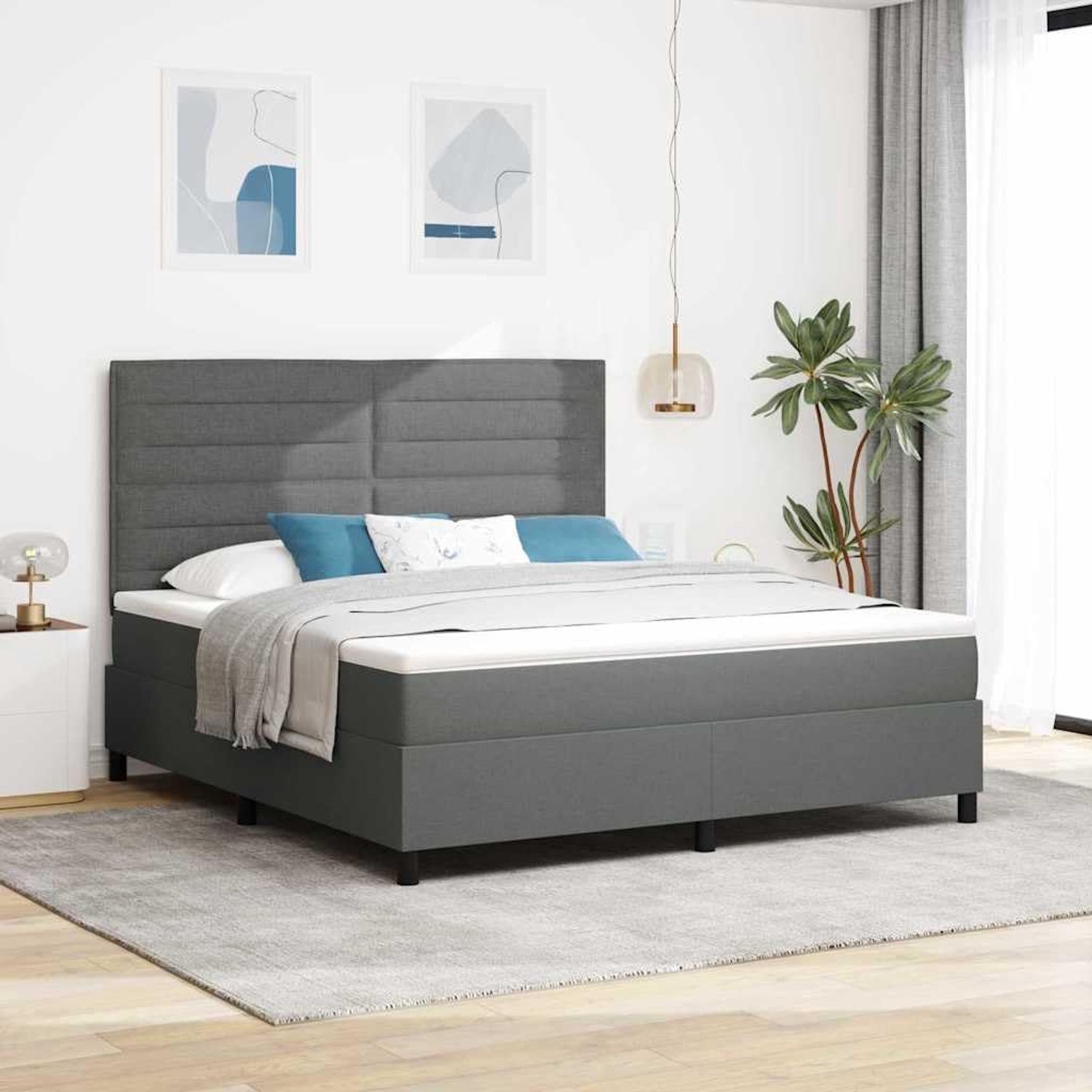 Bewerkt hout massief grenen minimalistisch modern medium firm matras