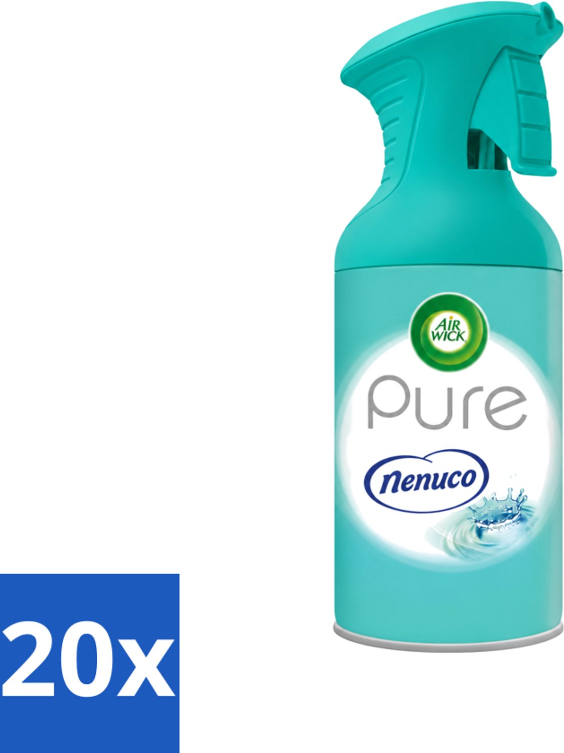 20 x Air Wick - Luchtverfrisser - Pure Nenuco - Spray - 250 ml - Voordeelverpakking - 20 stuks