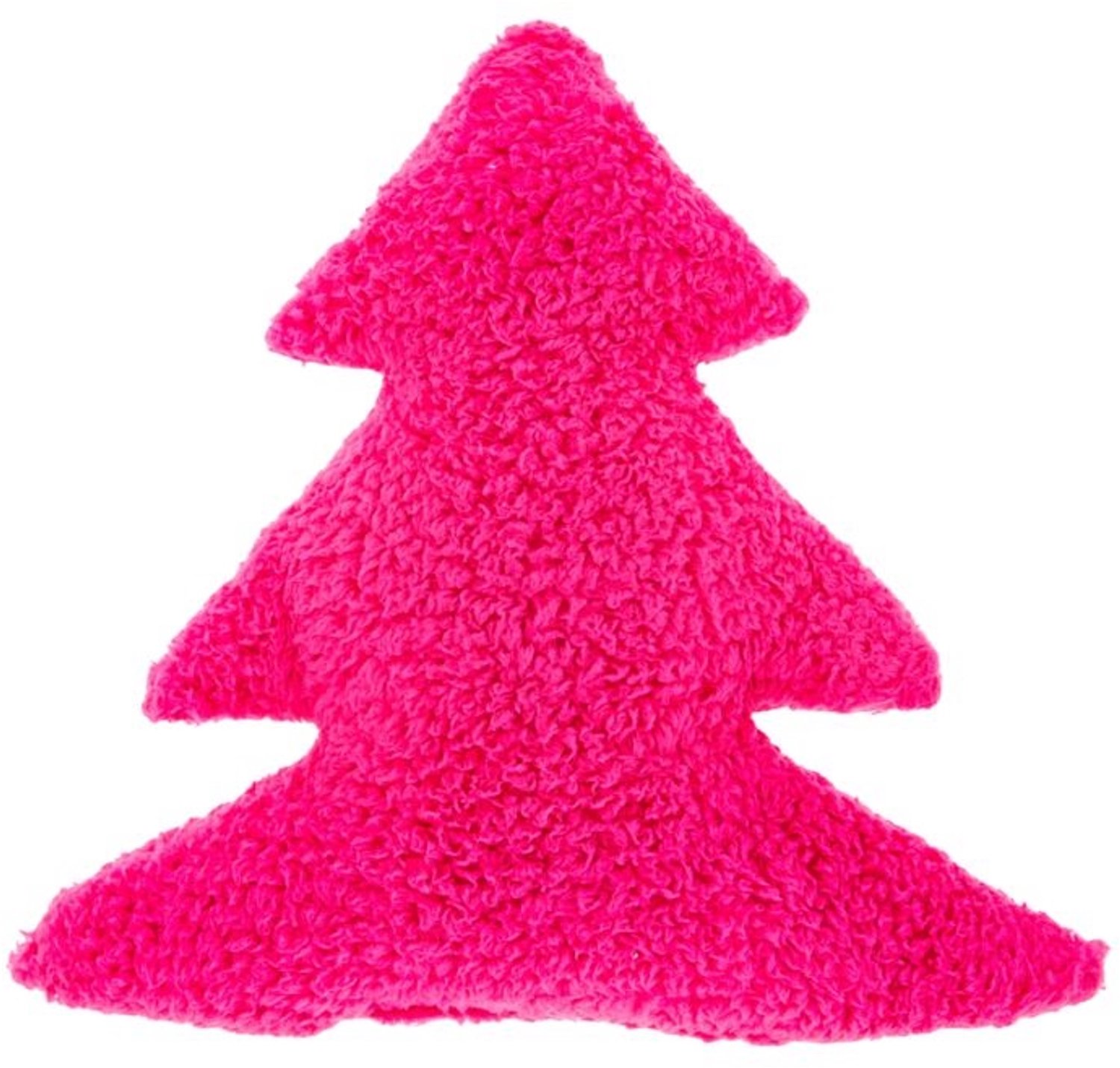 Unique Living Sierkussen White Xmas tree - fuchsia - 45x45cm Roze