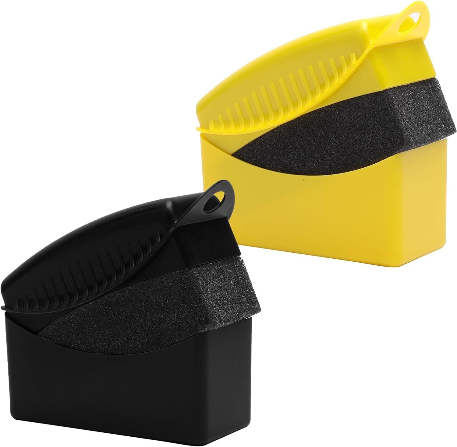 Set van 2 applicator pads voor autobanden, spons voor bandenglans, gereedschap voor het aanbrengen van bandengel en onderhoud van autobanden.