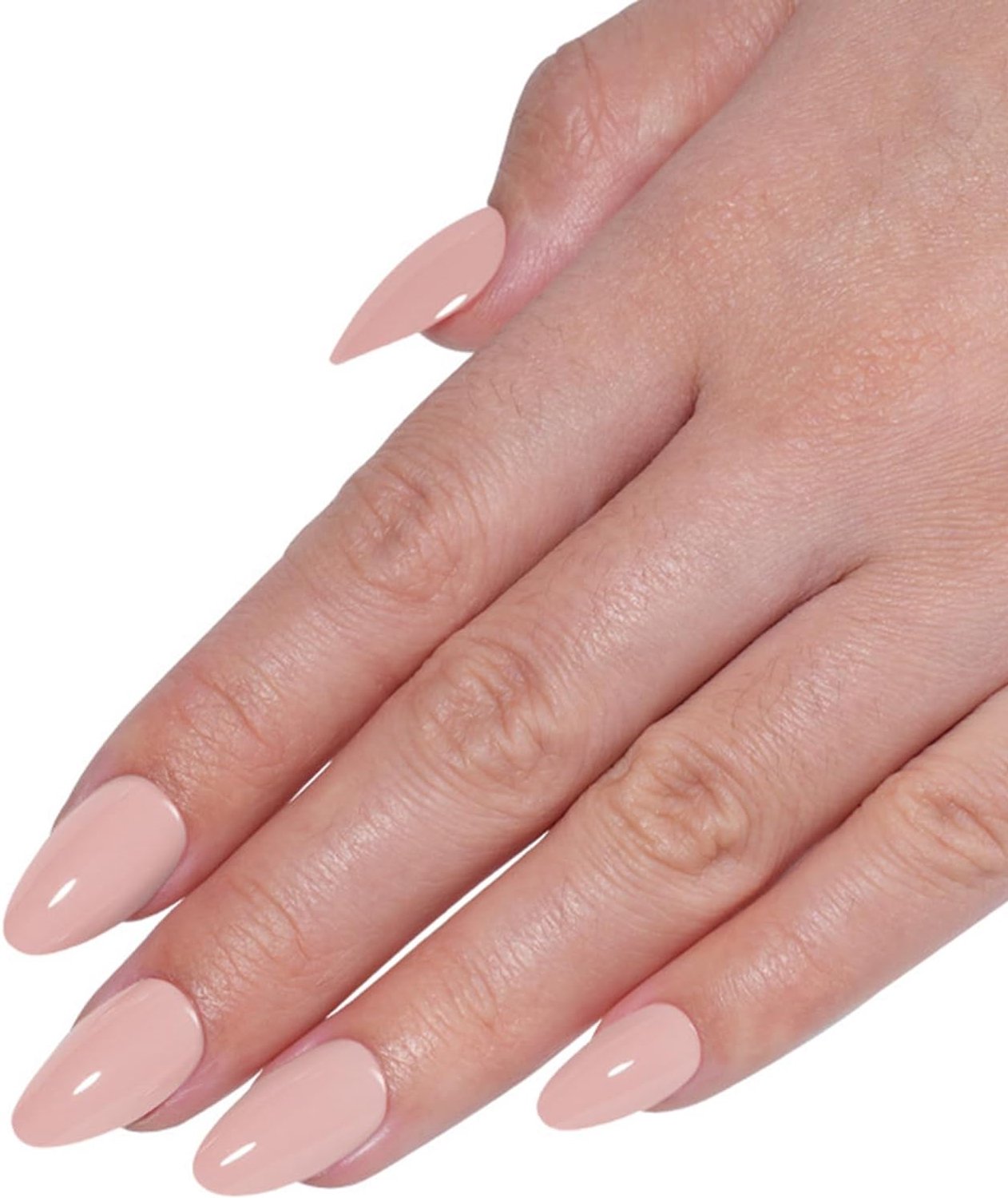 32 stuks French press on nagels, valse nagels, medium, amandel