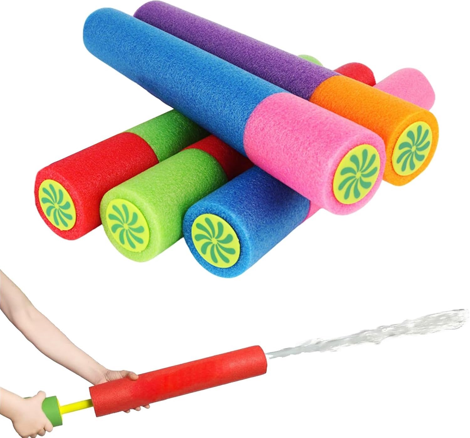 Set van 5 Waterpistolen van 33 cm, Kleurrijke en Leuke Speelgoed voor Zwembad, Tuin en Buitenactiviteiten, Perfect voor Watergames en Zomerse Spelletjes voor Kinderen