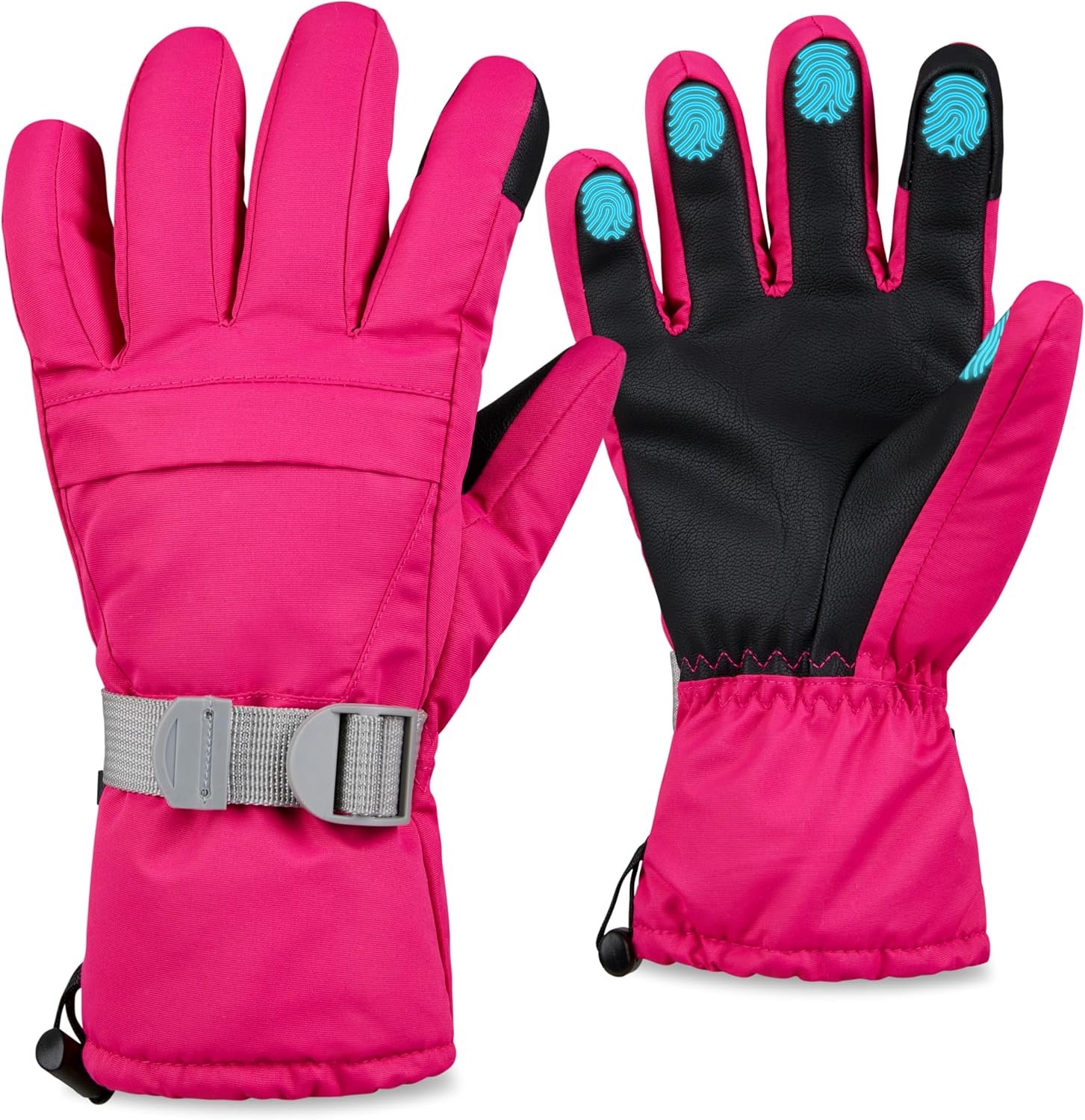 CityComfort Dames Ski Handschoenen Warm Waterdicht & Winddicht Roze