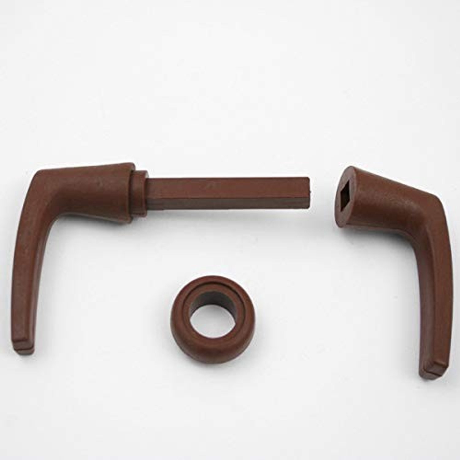 Deurhandle voor badkamer en caravan - Bruin - 7 x 7 mm