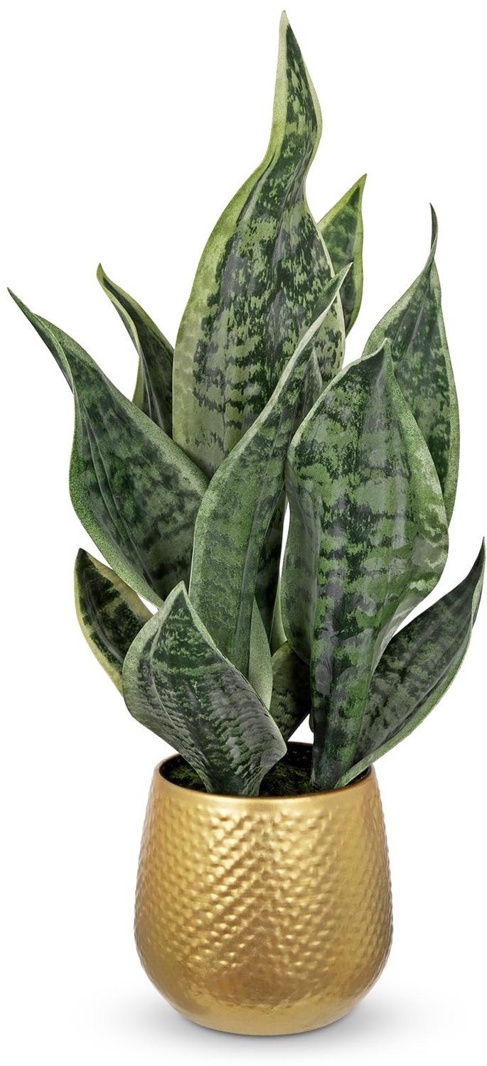 Kunstplant in Gouden Pot - 46 cm Decoratieve Indoor Plant