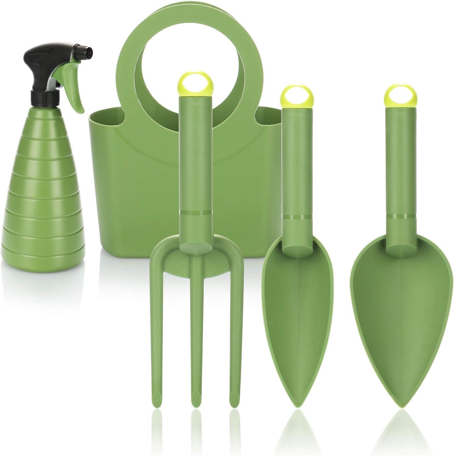 Com-Four Premium Tuingereedschap Set - 5 Delig Groen