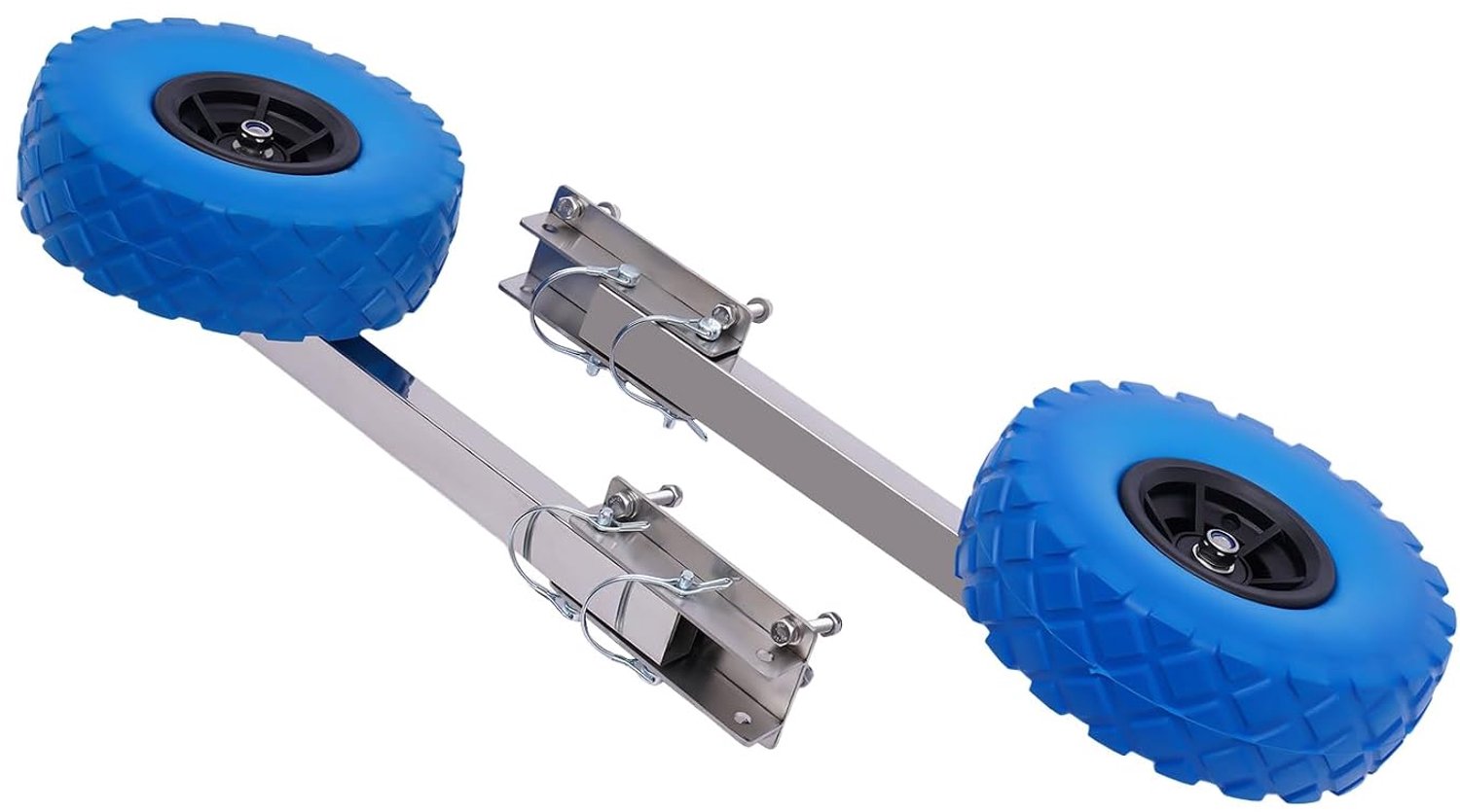 2 stuks marine-werperwiel, 100 kg draagvermogen opblaasbaar schip lancering staart wing lanceren schip horizontale lancering roller skating auto, opblaasbaar jacht eenvoudige aanhanger