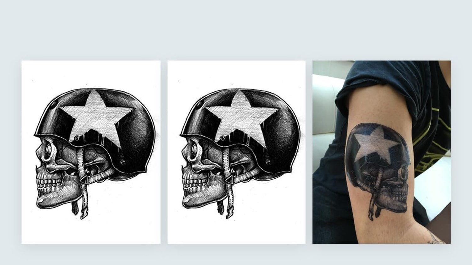 2 vellen doodshoofd tattoo doodshoofd tattoo dead head tattoo nep tattoo tijdelijke tattoo KM069x2