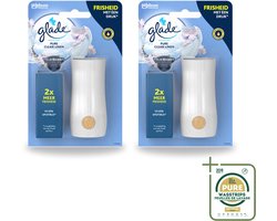 2 x Glade - Houder Touch & Fresh - Pure Clean Linen - 10 ml - Wasstrips - Luchtverfrisser - Geurhouder - Frisse Geur - Geur In Badkamer - Geur In Toilet