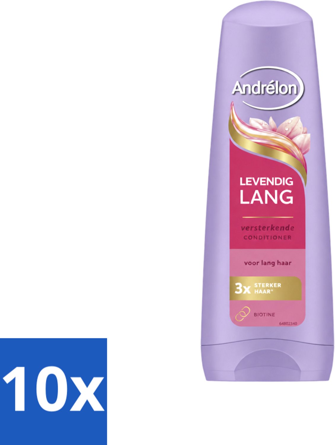 10 x Andrélon – Conditioner – Levendig Lang – 200 ml - Voordeelverpakking - 10 stuks