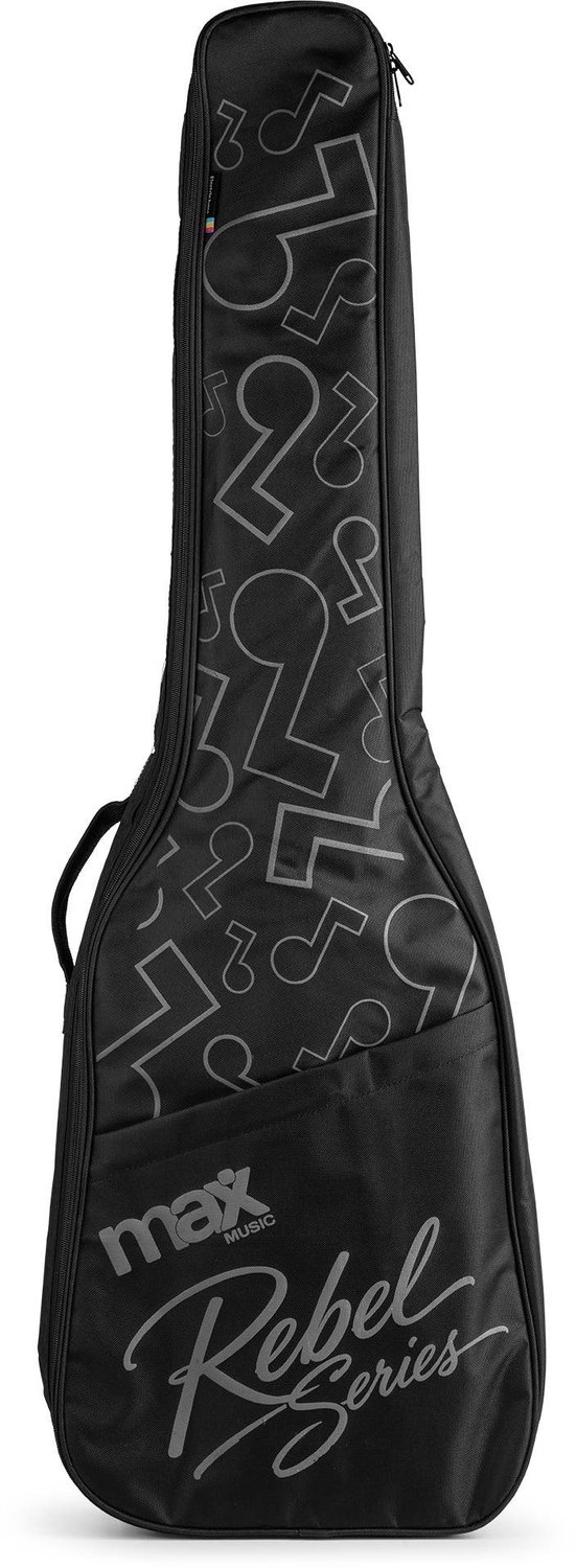 MAX BGB5 gitaartas voor basgitaar - Gigbag met beschermende vulling en waterafstotend