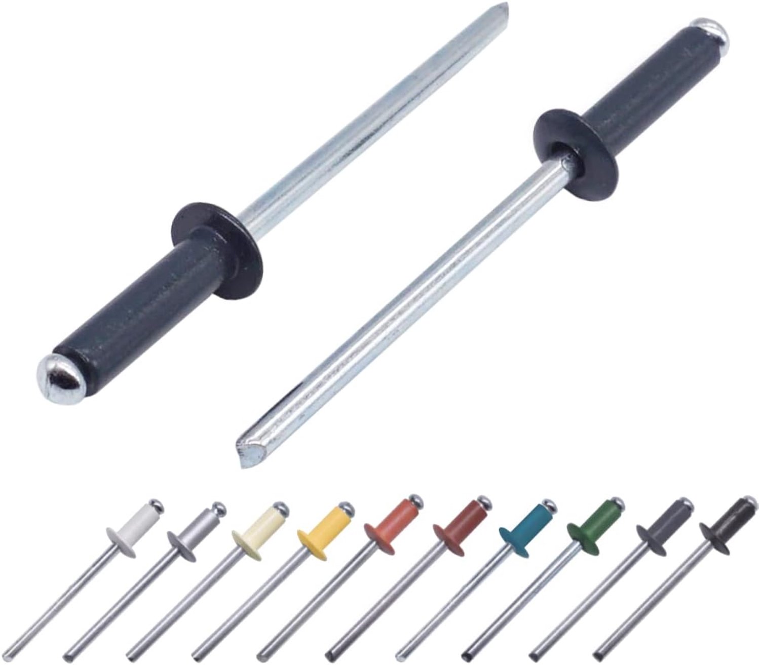 400x Blindklinknagels 4x14mm Aluminium/Staal RAL 7016