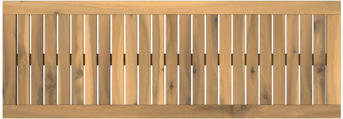 vidaXL Tafelblad - 100,5 - x - 35 - x - 2 - cm - Rechthoekig - Massief - Acacia - Hout Witgewassen