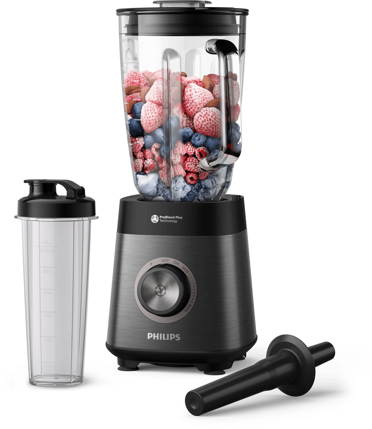 Bol.com Philips HR3041/00 - Blender - Zwart/Grijs aanbieding