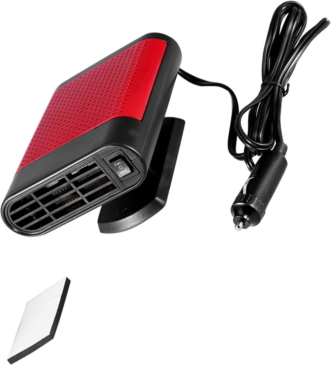 12V draagbare elektrische raamverwarmer Ontdooier Voorruitverluchting Snelle verwarming Handheld ABS-materiaal voor rijveiligheid en comfort in de winter (Rood)