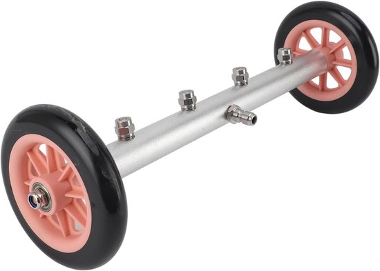 Hogedrukreiniger voor onderwagens, 4000 psi, waterbezem, licht, draagbaar, voor auto's, vrachtwagens, SUV's, van messing aluminium (roze zwart) — afbeelding 4
