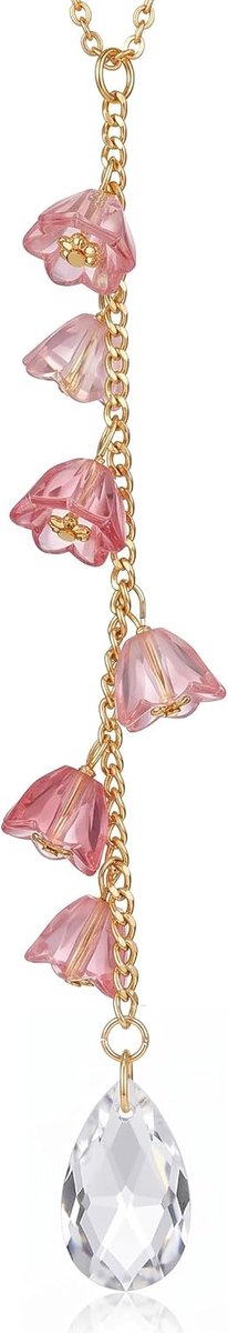 Auto-accessoires, lelietje-van-dalen autospiegel, hangende accessoires, schattige bloemenzonvanger, decoratie voor vrouwen.