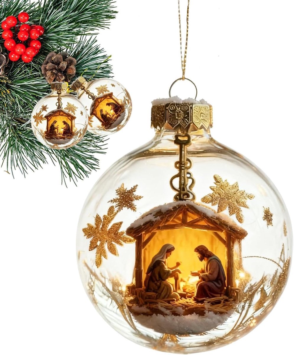 Ornamenten 3D Globe Religieuze Home Decor
