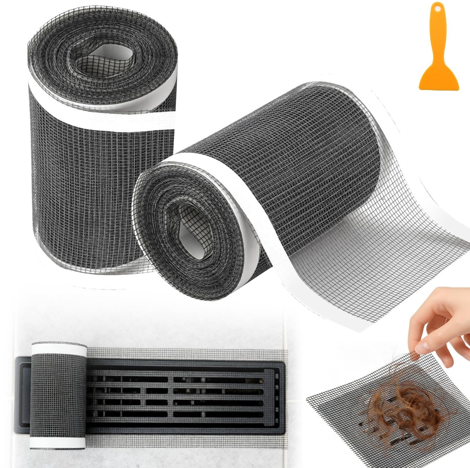 Doucheafvoerfilter voor Haar, 10 cm x 10 m