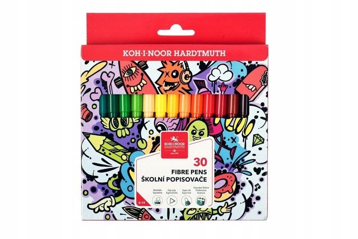 KOH-I-NOOR Artistieke Markers Set - 30 Stuks