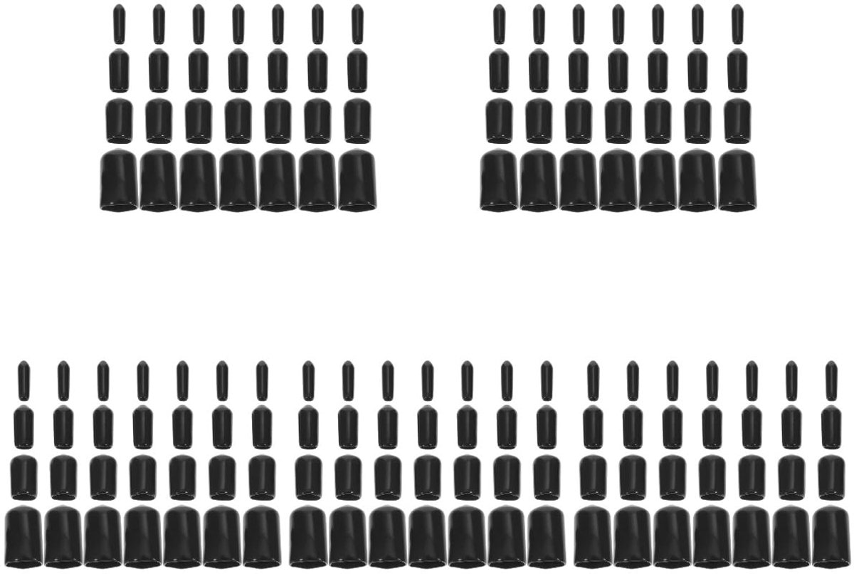 400stuks Rubberen Eindkappen Assortiment Flexibele Beschermkappen Voor Schroefdraad Draadkoppen Voor Meubels Industrie Auto Voorkomt Vuil Vocht