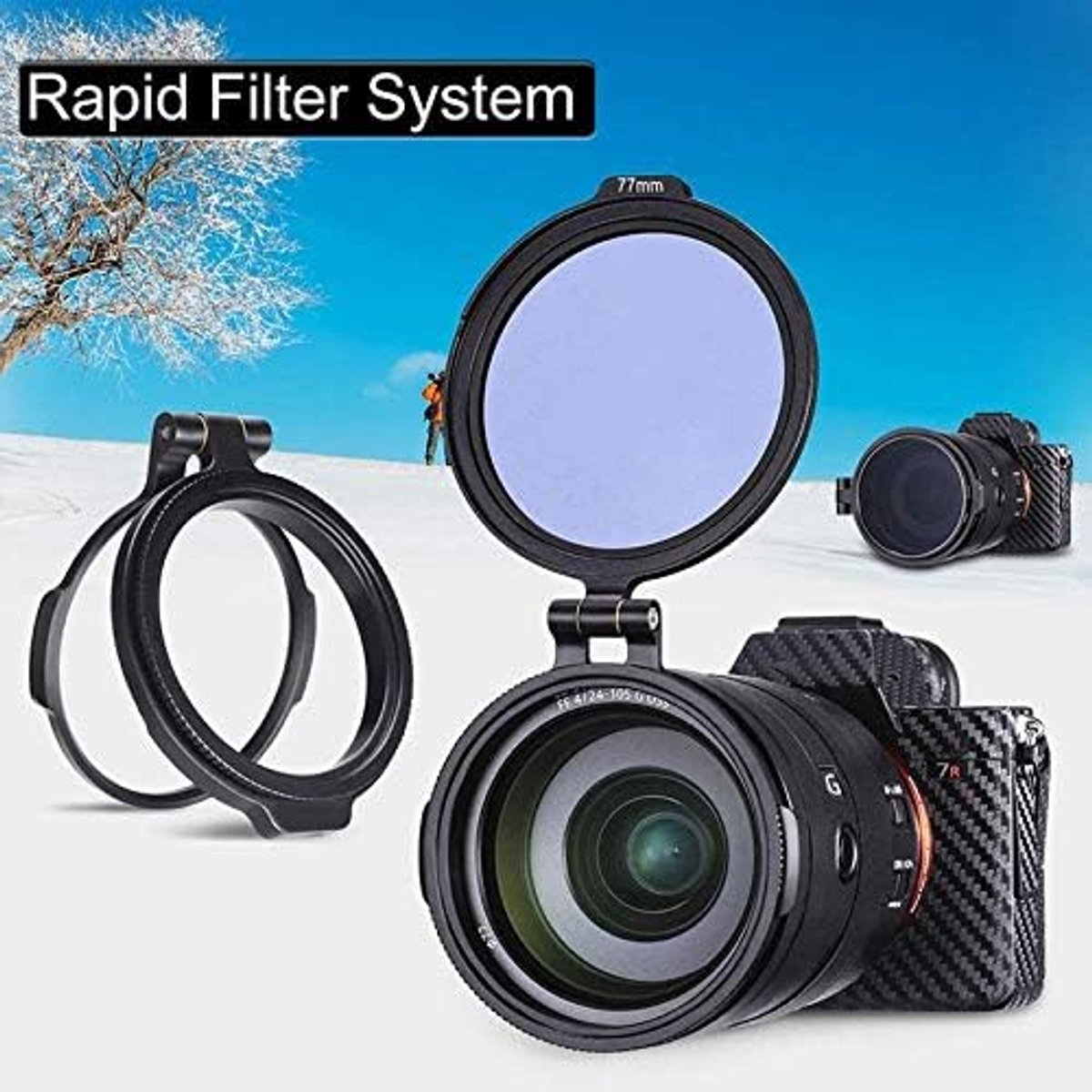 Schakelaar houder lens filter voor fotografische lens houder digitale reflex 67 mm