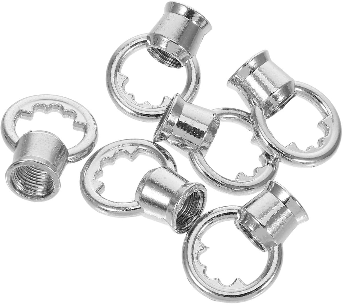 Jojofuny 6 Stuks Mannelijke Ring Haken Met Gesloten Oog Industriële Stijl Metalen Ophangringen Voor Diy Hanglampen Kroonluchters Plantenhouders Plafondverlichting Duurzaam