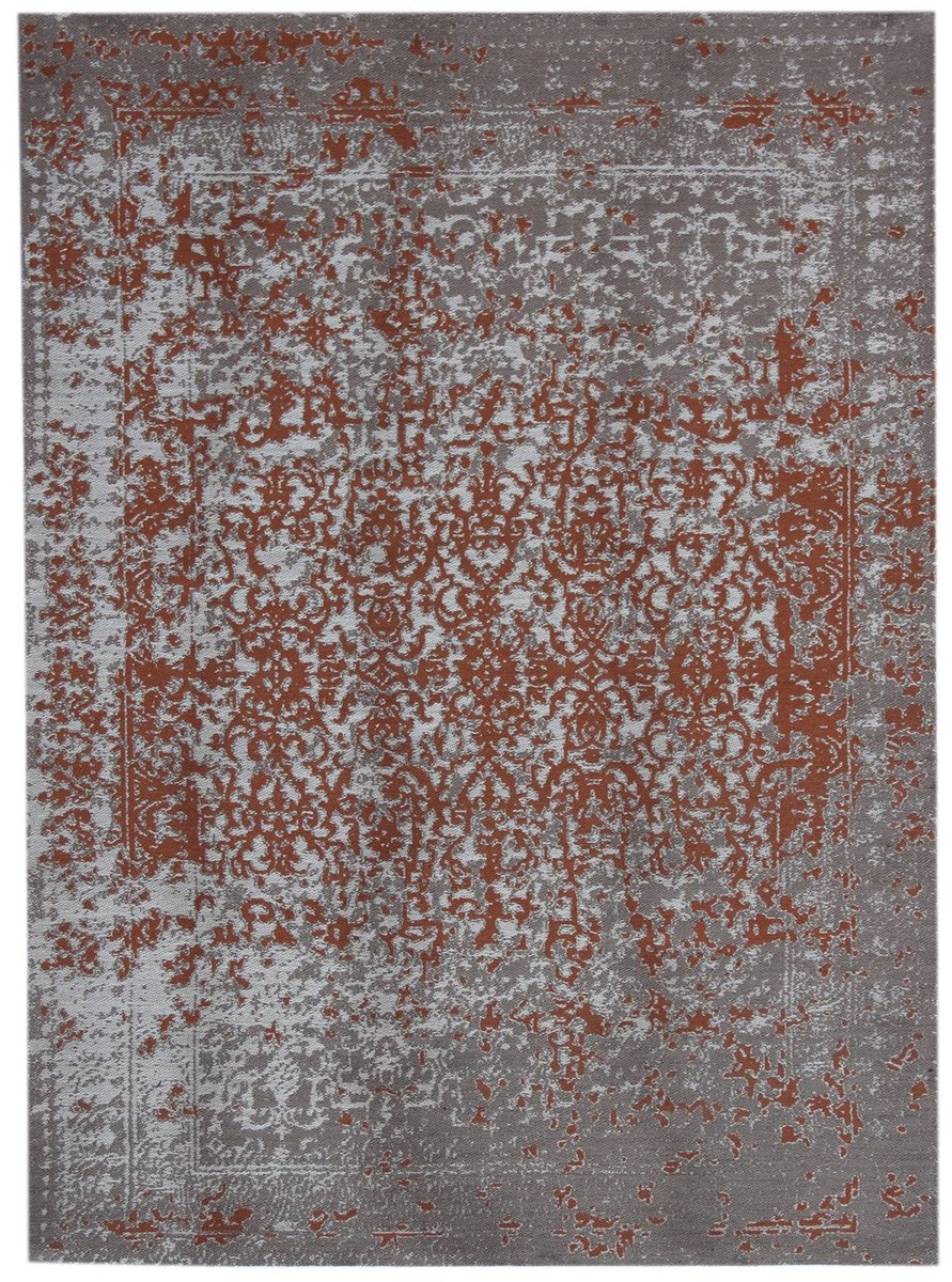 Dutch XXL Vintage Buitenkleed | Sunny | Verweerd | Beige/Roest | 80x150 cm | Buitentapijt | Tuintapijt