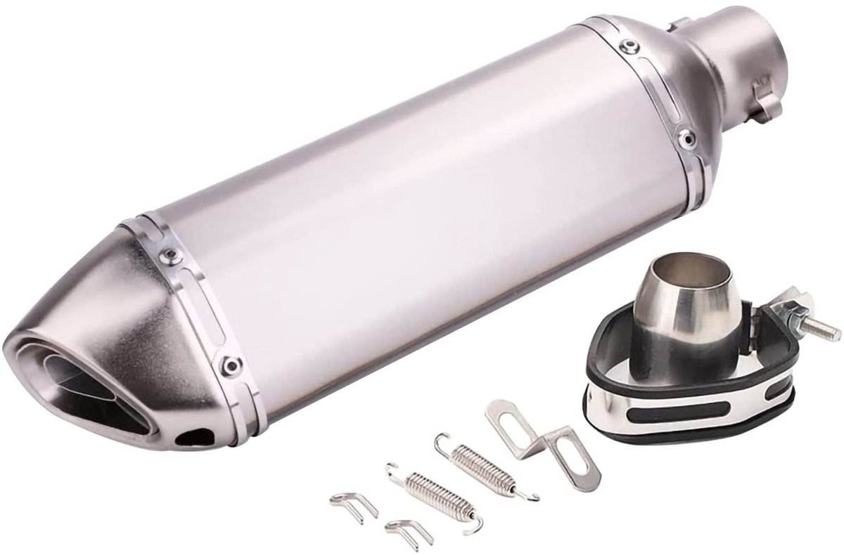 Uitlaatsysteem 38-51 mm - Titanium - Afneembare DB killer - Verbeterde motorprestaties - ShopVlot