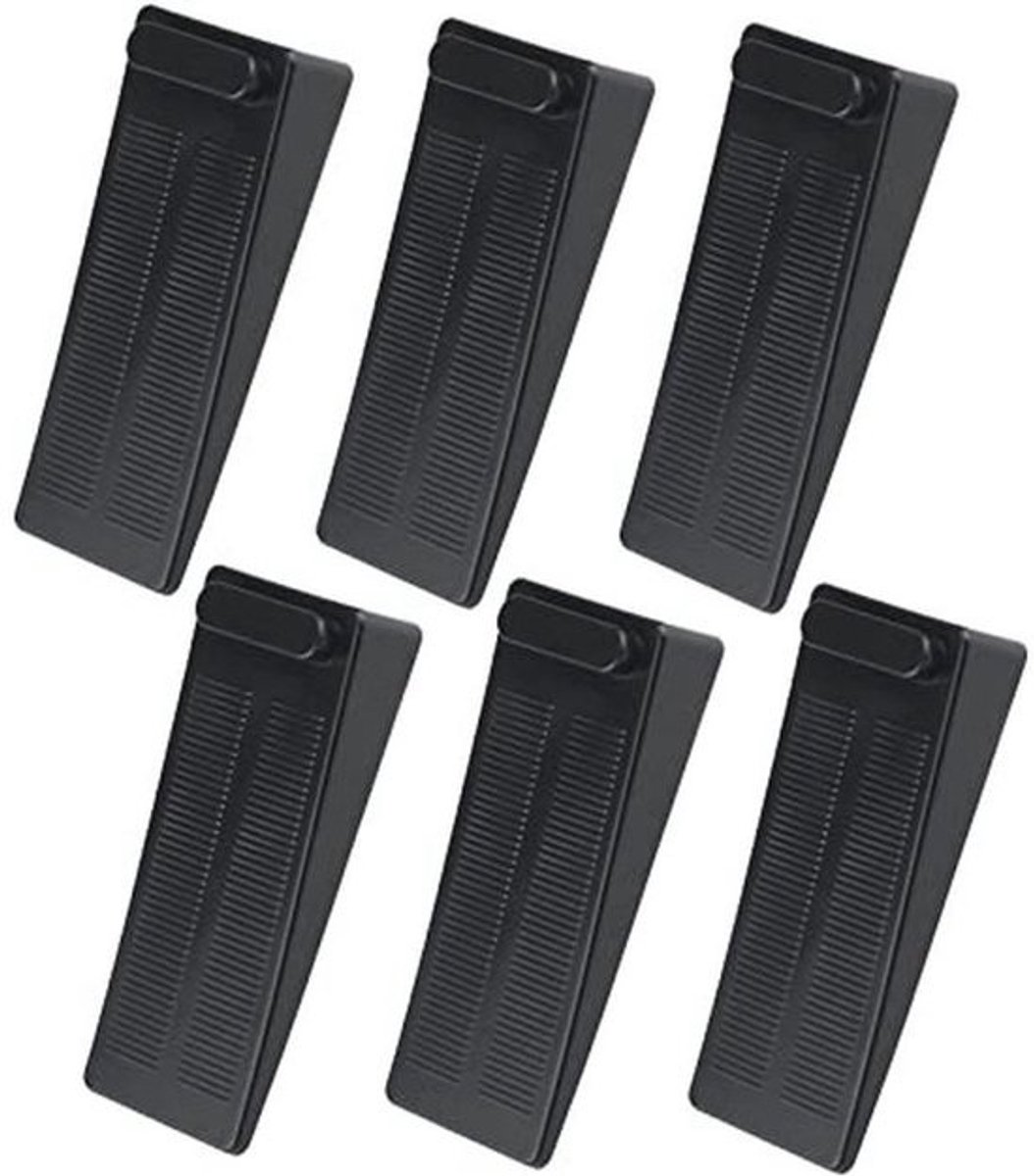 Antislip Rubber Deurwiggen - 6 Stuks, Geavanceerde Deurstopper voor Harde Vloeren
