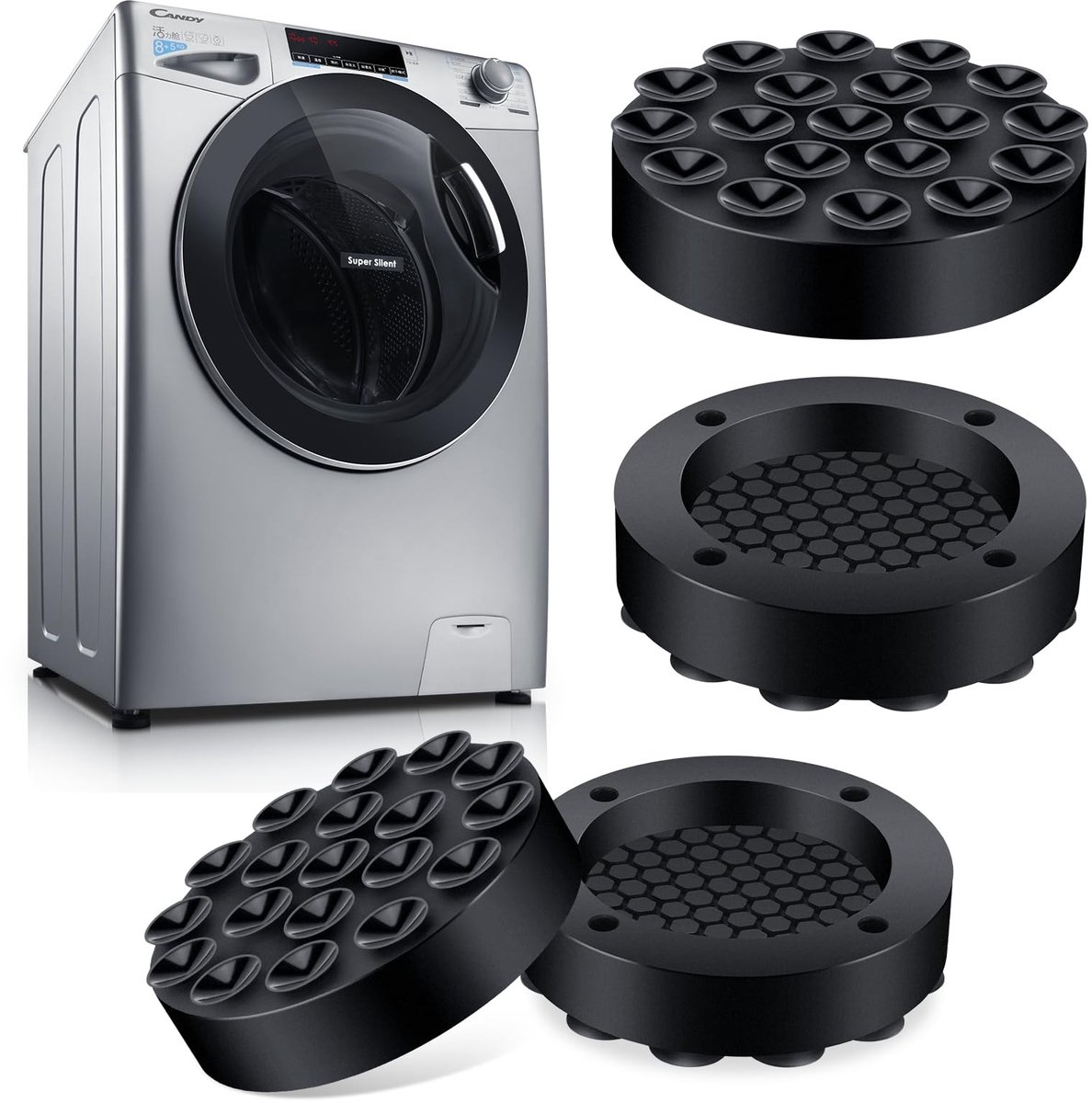 Universele Vibration Damper - Set van 4 Antivibratie Pads