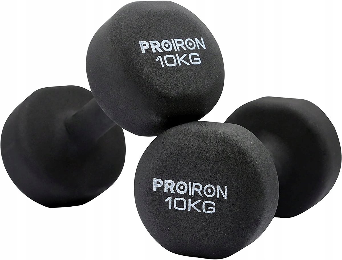 PROIRON Neopreen Dumbbellset - 2 x 10 kg
