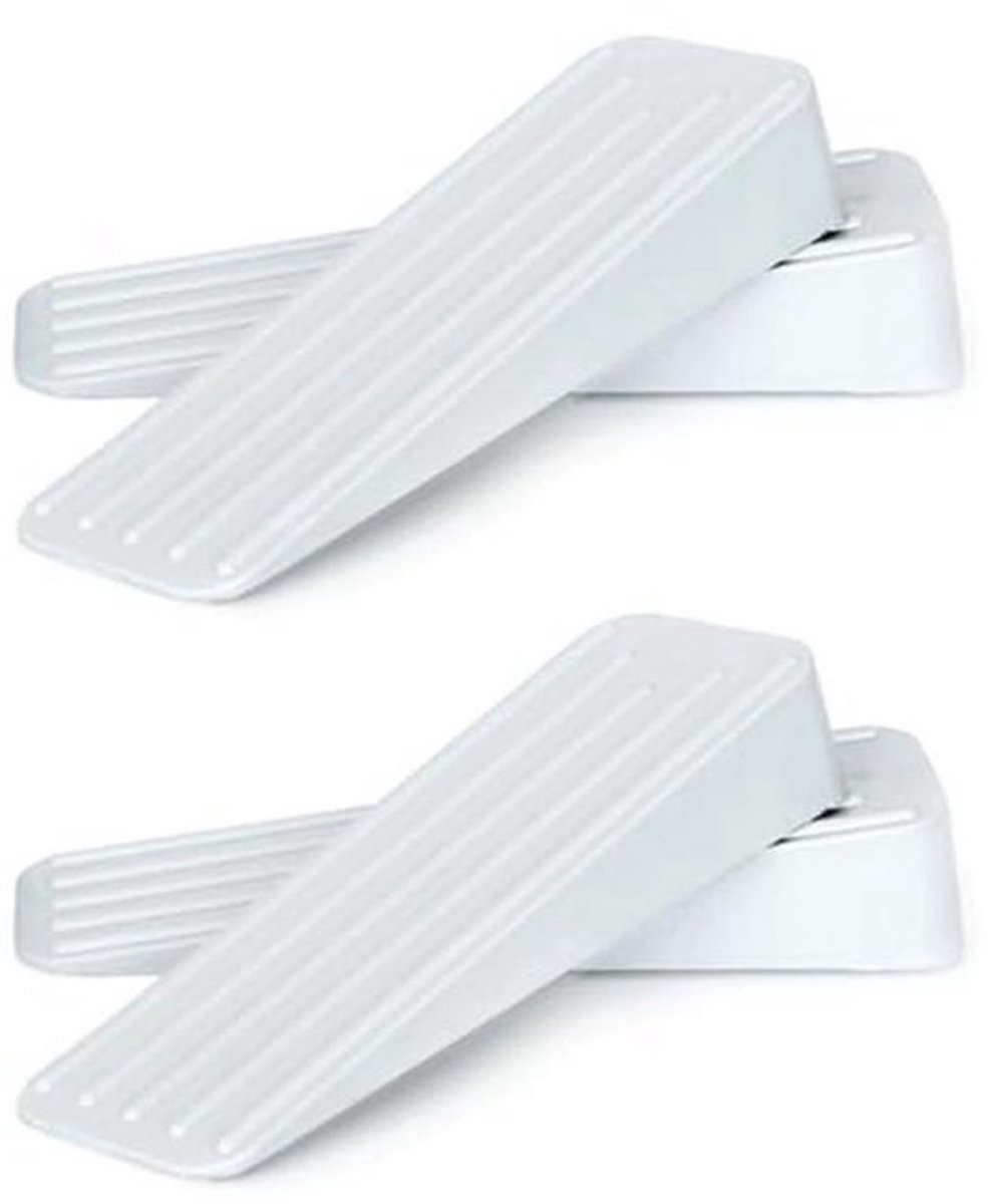 Rubberen deurstoppers - Voor binnen en buiten - Antislip - Zwaar belastbaar - Duurzaam - 4-pack