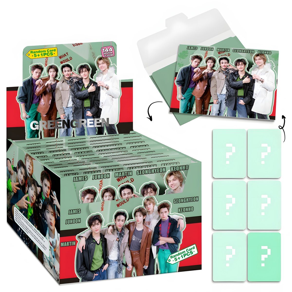 KPOP 4 pack CORTIS GreenGreen Random Photocard [Fotokaarten]