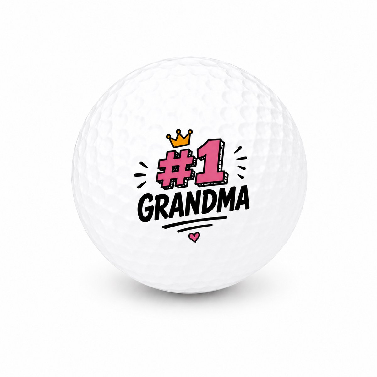 Wilson Golfballen Best Grandma - Oma Golf Cadeau - 2 stuks - Bedrukte Golfballen