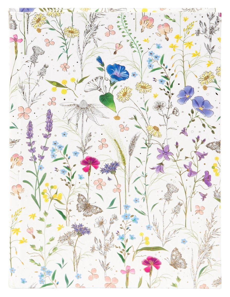 Elzusha - A5 Notitieboek met Hardcover en Wild Flower Design