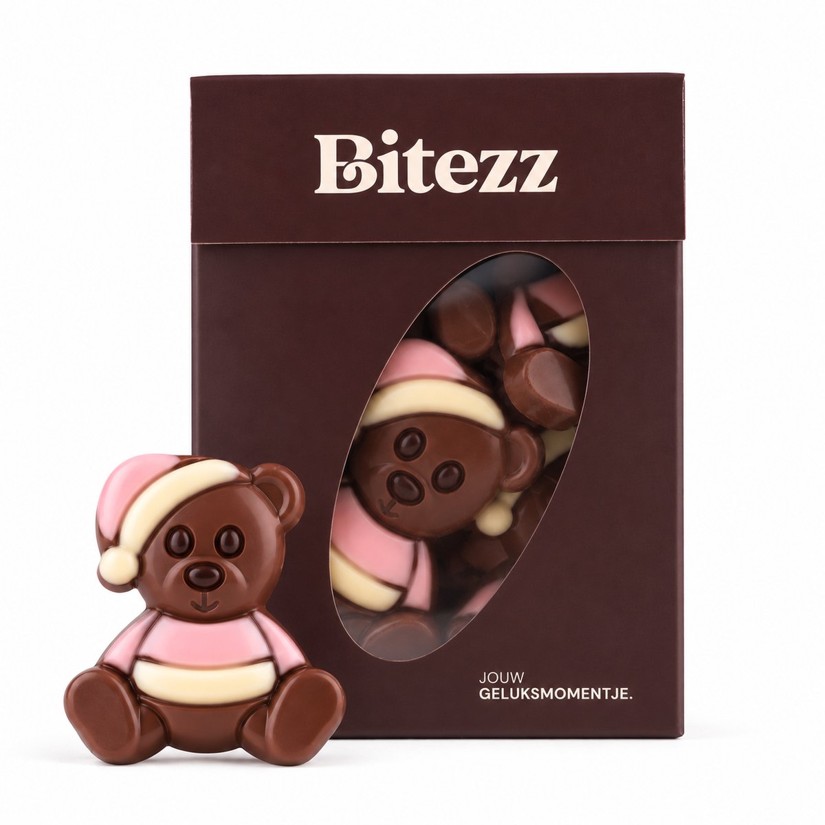 Chocolade knuffelbeertje roze 400 gram