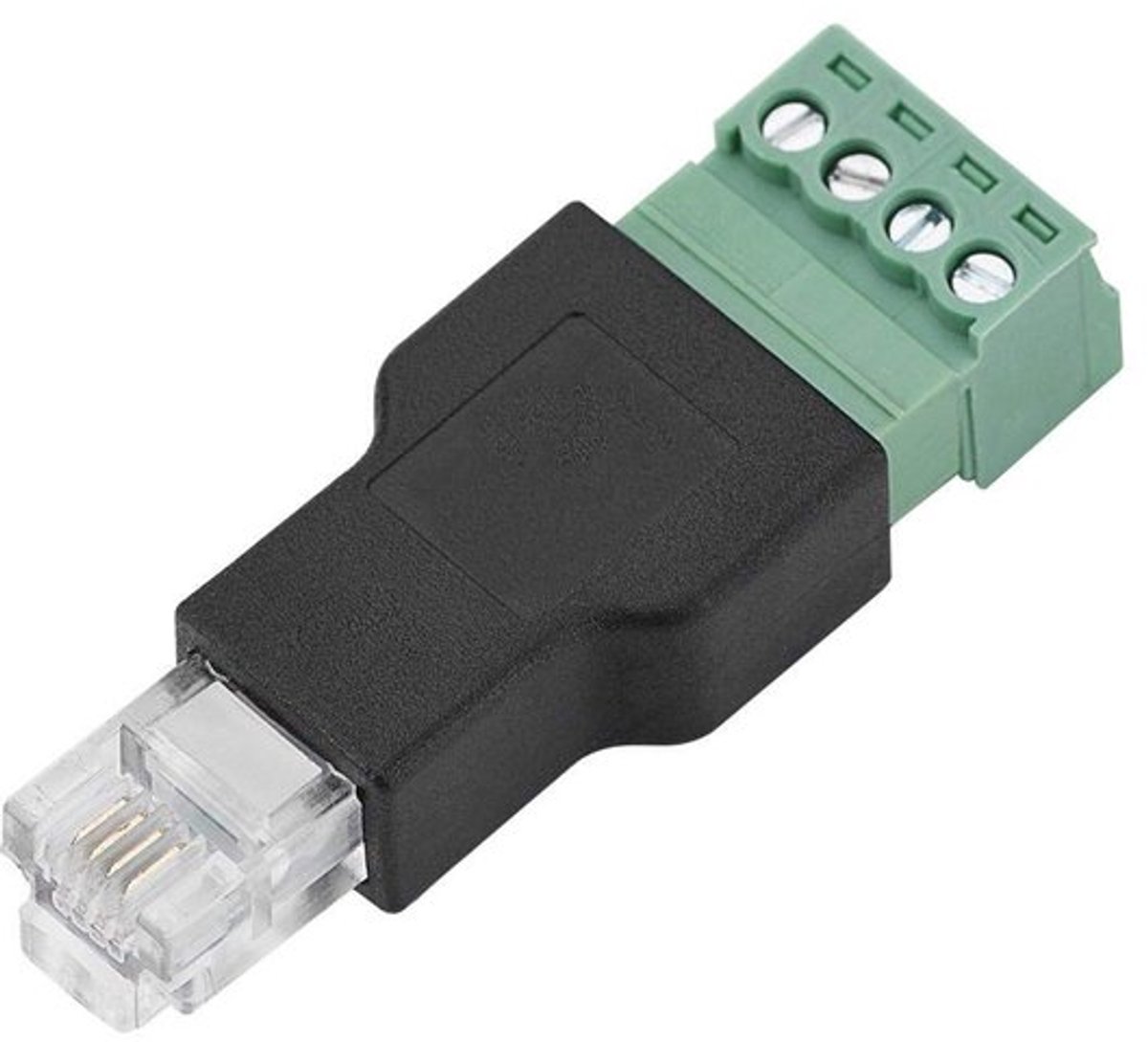 Dailygoody - RJ11-schroefaansluitingadapter - 6p4c Rj11 mannelijke interface