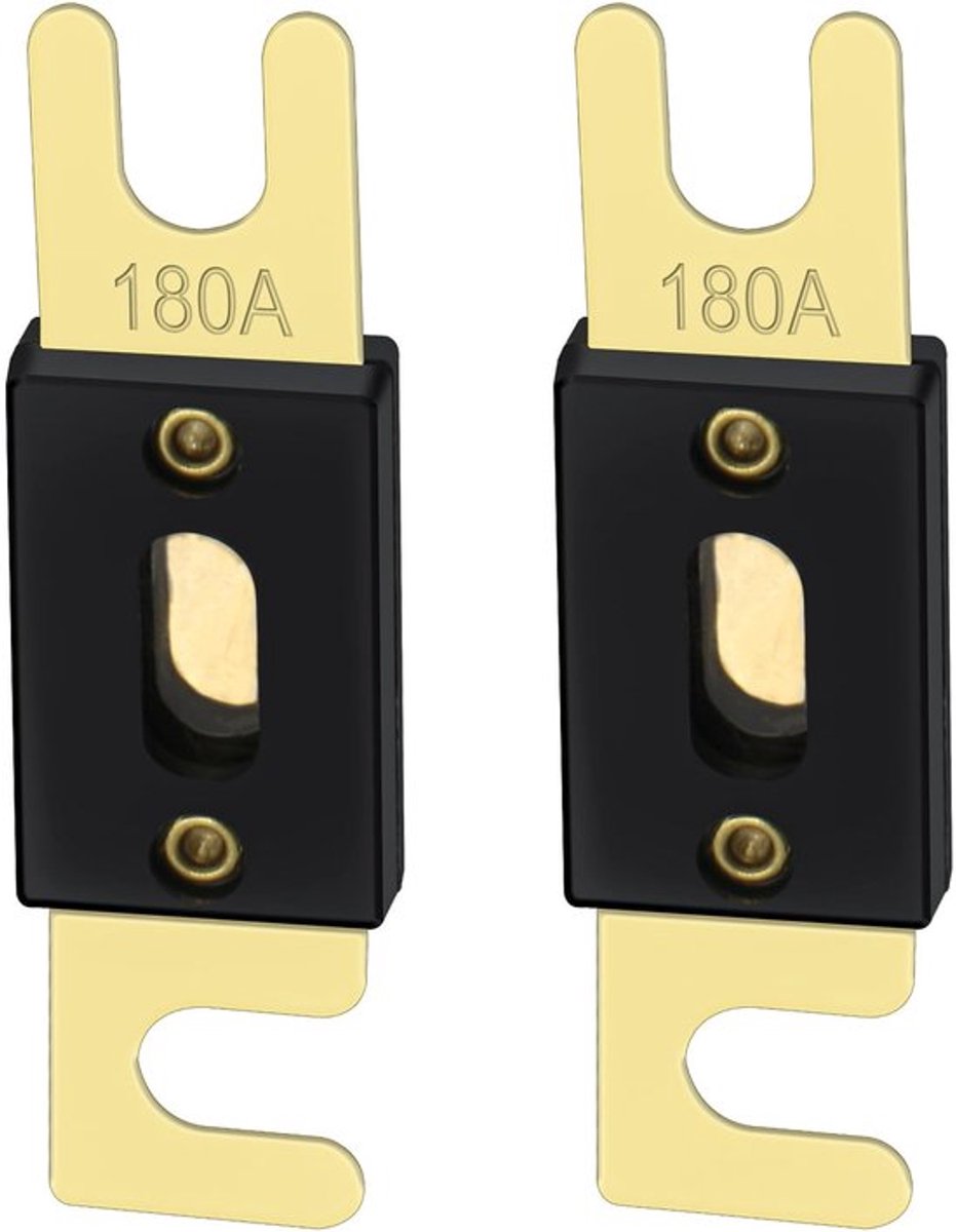 Dailygoody Fuse Auto-accessoires 180 Amp – 2 Stuks Goud