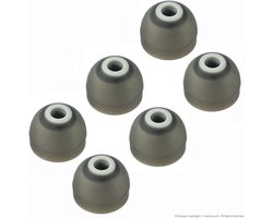 3 Paar Vervangende Siliconen Oordopjes Geschikt voor JayBird BlueBuds X en X2 Bluetooth Sportkoptelefoons (Maat L) - Comfort, Geluidsisolatie en Duurzaamheid
