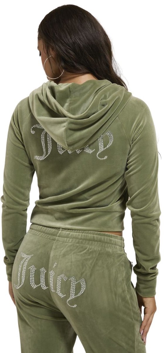 Juicy Couture Juicy Couture Madison Classic Velour Hoodie With Juicy Logo - Maat XS