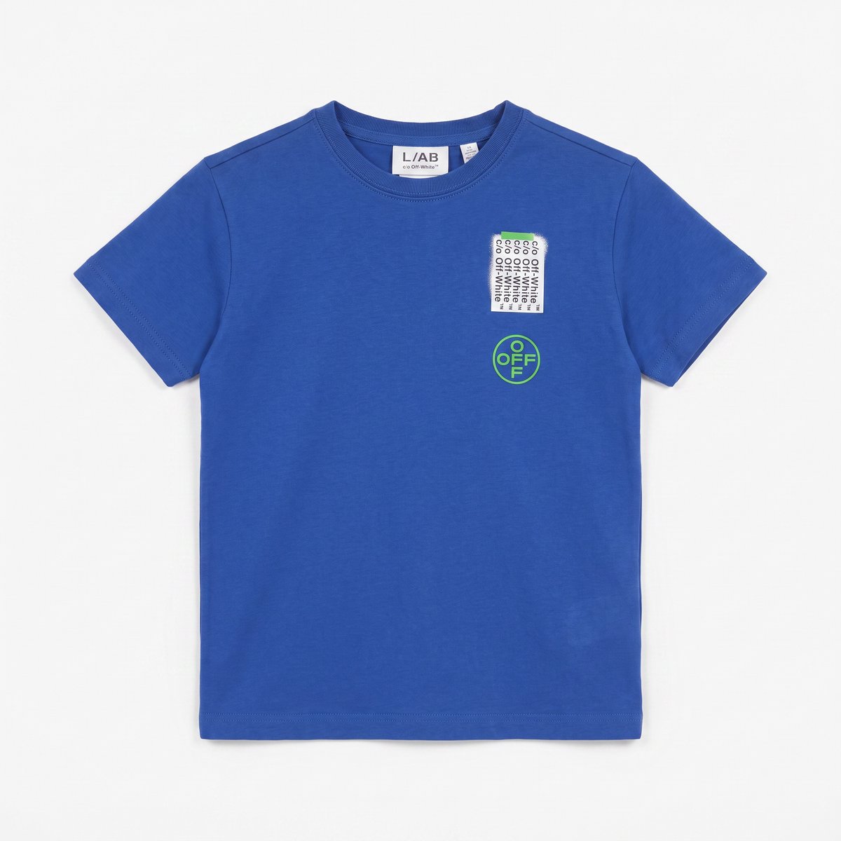 L/AB Off-White t-shirt jongens Off Active Cobalt Blue - maat 164