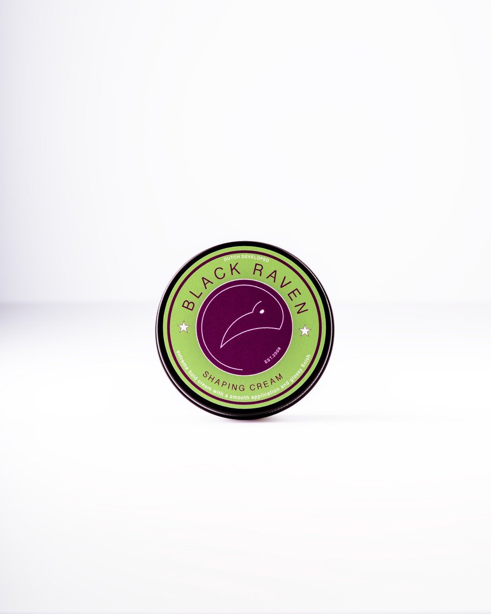 Black Raven Shaping Cream - Styling Crème - Sterke Hold & Glanzende Finish - 100 ml