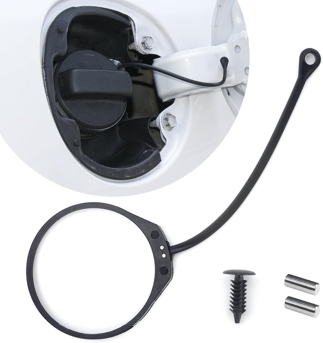 Tankdekselhouder met Eenvoudige Installatie, Robuuste Brandstoftank Bedekking, Vervangend Accessoire voor Audi A3, A4L, A6L, Q3 en Q5 Modellen