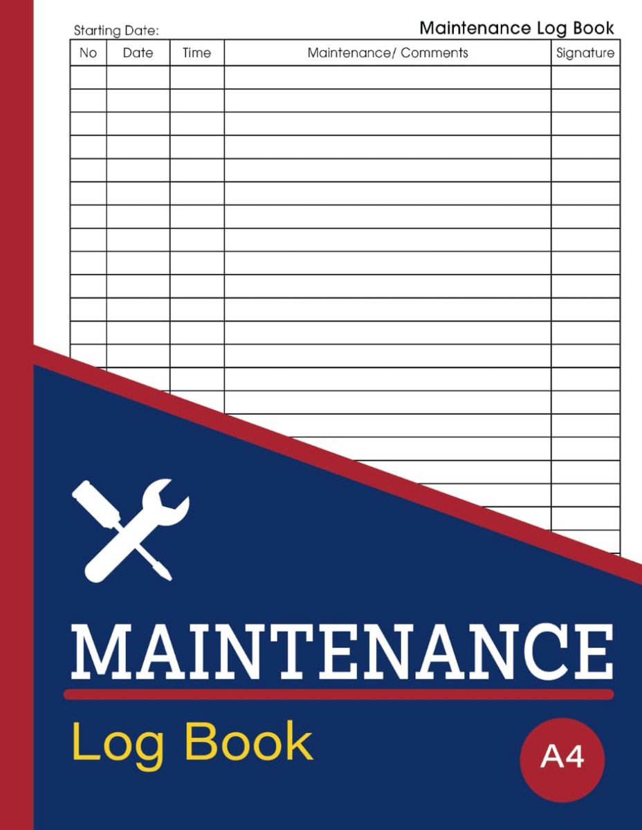 Maintenance Log Book: Suitable For Vehicles, Offices, Homes, Hospitals, Schools and Small Businesses - ShopVlot
