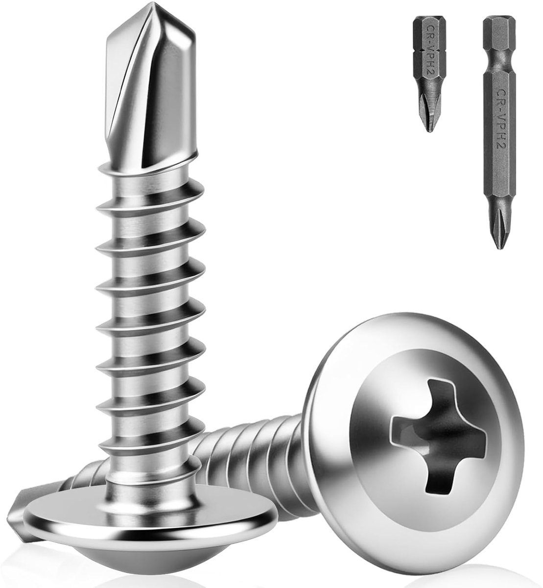 Pack of 220 M4.8 x 13 mm Self Tapping Screws Stainless Steel 410 Self Tapping Screws Stainless Steel Self Tapping - ShopVlot