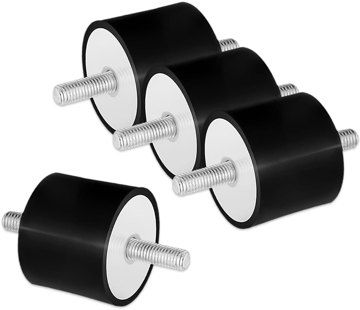 Vibratiedemper Rubber M10, 4 Stuks, Geluidsisolatie en Schokabsorbering voor Diverse Toepassingen