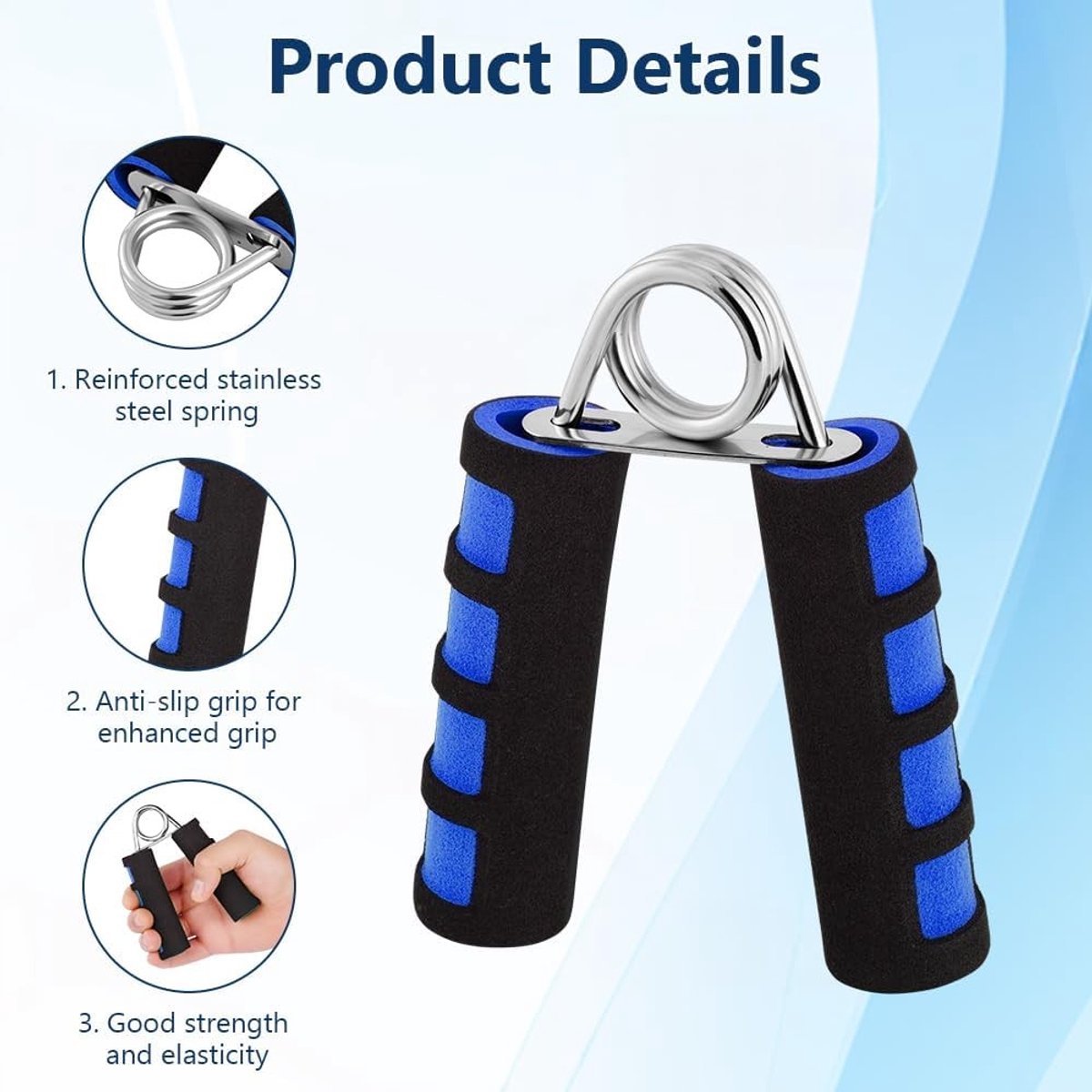 Professionele Hand Grip Training Grips voor Thuis en Gym - Versterk Handen, Polsen en Armen met 2 Gripversterkers