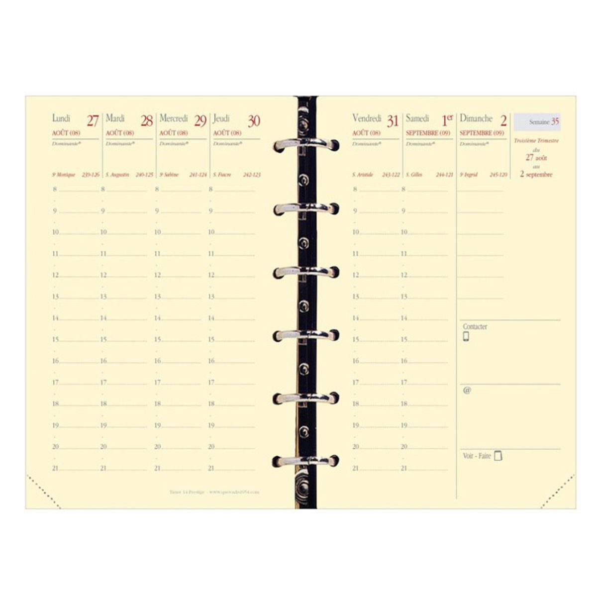 QUO VADIS vulling Timer 14 Prestige 2026/2027, 16 maanden, 80 × 125 mm