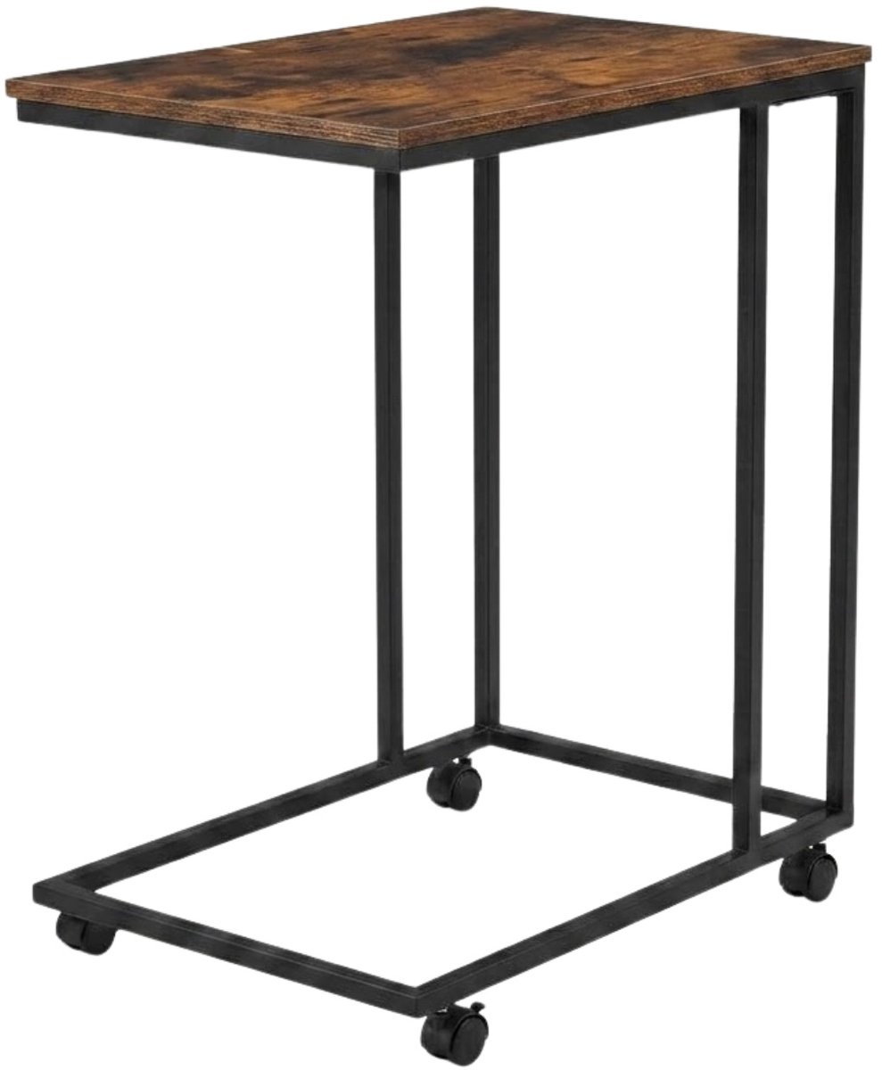 Bijzettafel met wielen voor optionele montage, 35 x 50 x 61 cm